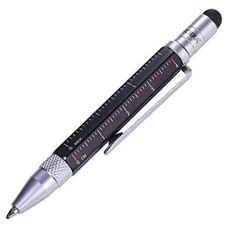 Ручка Troika Construction liliput з лінійкою та стілусом, чорний Рівне