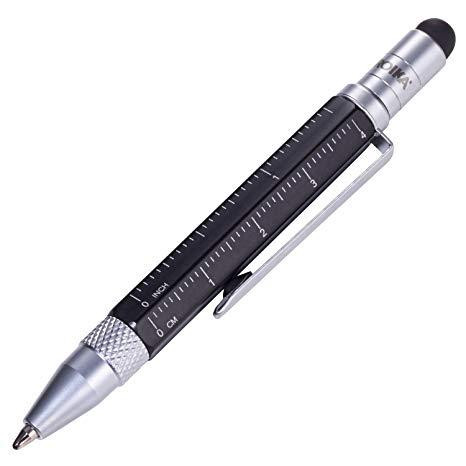 Ручка Troika Construction liliput з лінійкою та стілусом, чорний Рівне - фото 1