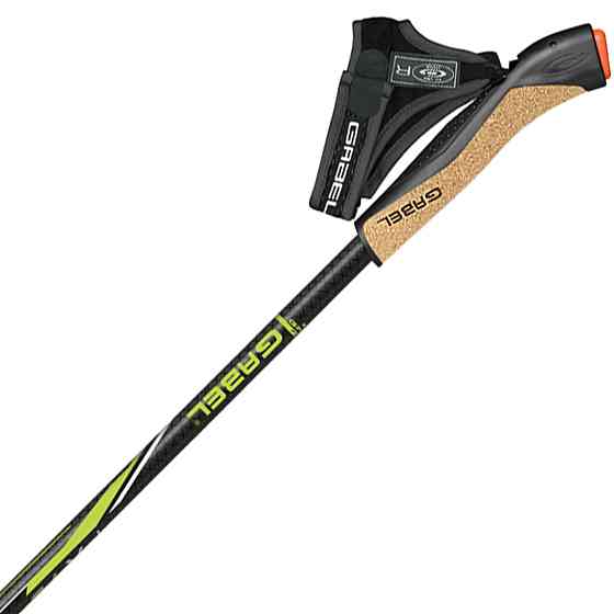 Палки для скандинавской ходьбы Gabel FX-75 Snake Carbon 125 Dual Spike (7009351011250) Вінниця