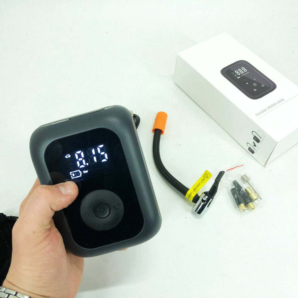 Автомобільний насос 12 вольт CZK-4234, Портативний автомобільний насос Компресорний BQ-97 Львів - фото 14