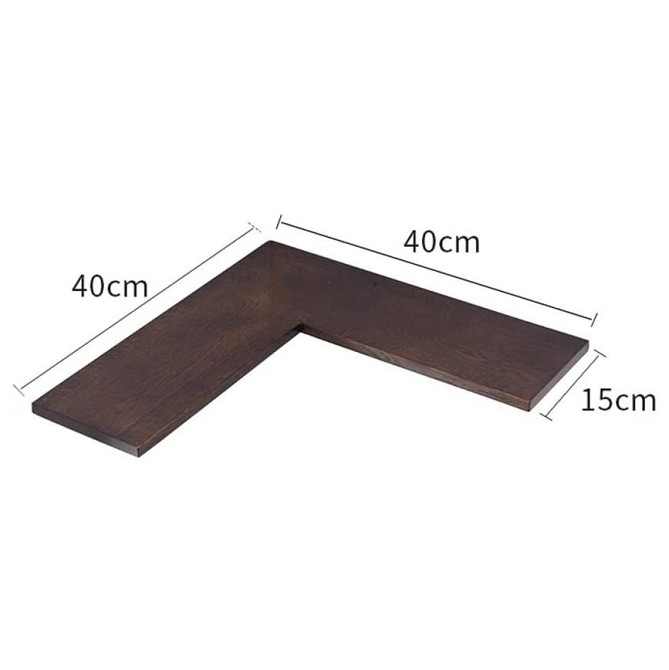 Кутова настінна полиця "Бока 50" мокко Миколаїв - фото 4