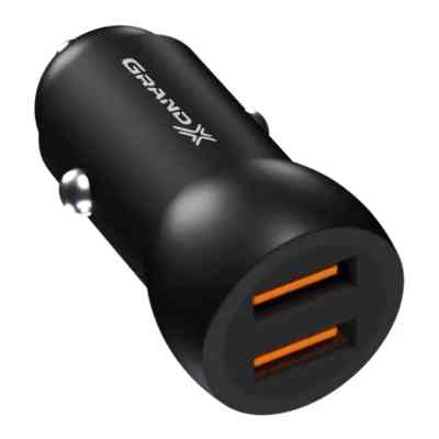 Зарядное устройство Grand-X car 12-24V Black 2USB 5V/2.4A (CH-26/CH-26B) Винница