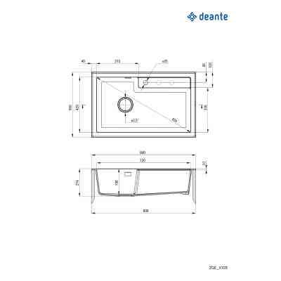 Мийка кухонна Deante Eridan (ZQE_G10B) Вінниця