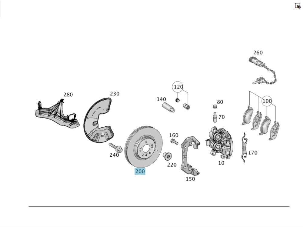 Mercedes-Benz  A1664210912 Передній гальмівний диск 375 x 36 mm ML/GLE W166 GL/GLS X166 GLE Coupe C292 Одесса - изображение 3