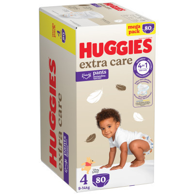 Подгузники Huggies Extra Care Размер 4 (9-14 кг) Pants Box 80 шт (5029053582405) Винница - изображение 8