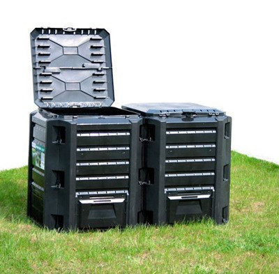 Компостер садовий PROSPERPLAST MODULE COMPOGREEN 800 л, чорний Київ - фото 13