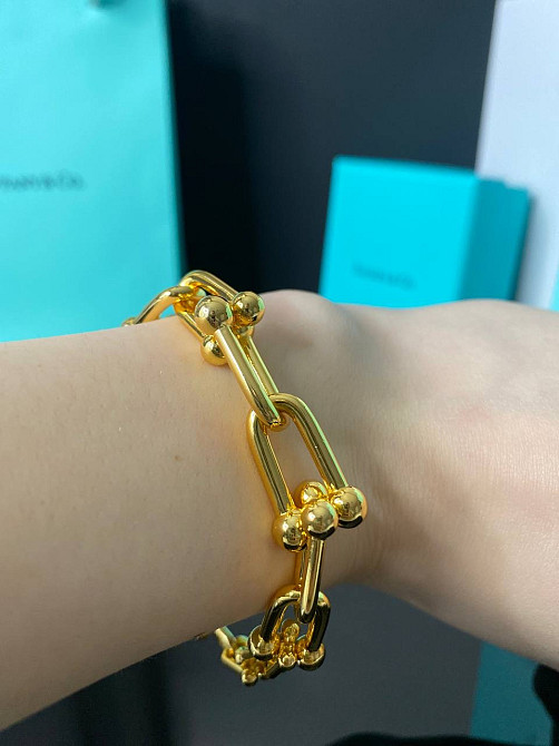Тиффани браслет цепь / позолота 18 К  /  упакован в мешочек Tiffany Одесса - изображение 1