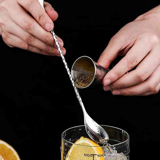 Ложка для коктейлів 27 см нержавіюча Київ