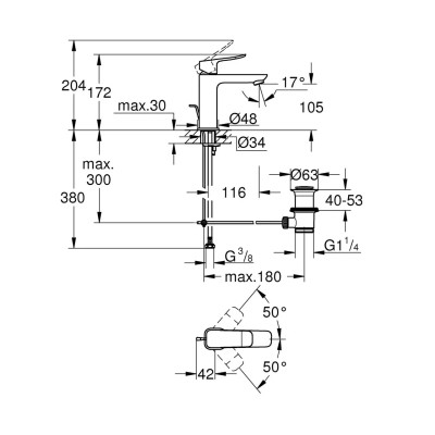 Змішувач Grohe QuickFix 1018320000 Вінниця - фото 4