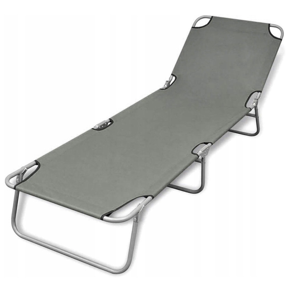 Садовий шезлонг лежак для відпочинку Just Garden Neon Б5146 Сірий Київ - фото 1