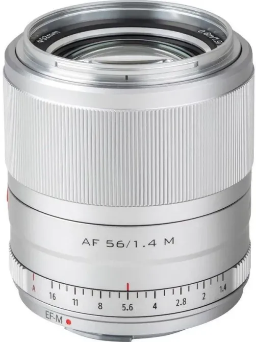 Объектив Viltrox Об'єктив AF 56 mm f/1.4 STM IF ED / Canon EF-M Srebrny (VILTAF5614M) Киев - изображение 1