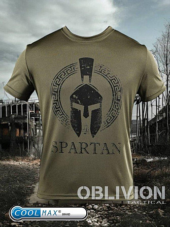 Тактична потовідвідна футболка Oblivion SPARTAN олива ДЛ6583 Київ - фото 6