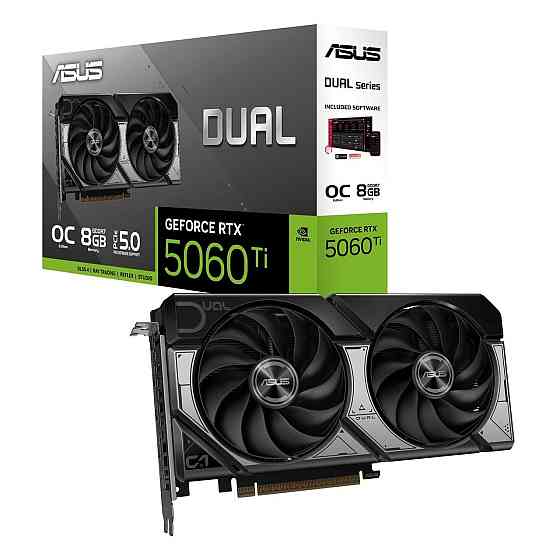 Відеокарта GF RTX 5060 Ti 8 GB GDDR7 Dual OC Asus (DUAL-RTX5060TI-O8G) ( Black ) Харьков