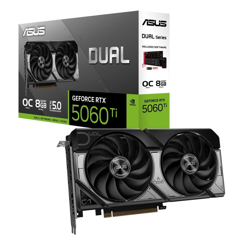 Відеокарта GF RTX 5060 Ti 8 GB GDDR7 Dual OC Asus (DUAL-RTX5060TI-O8G) ( Black ) Харьков - изображение 3
