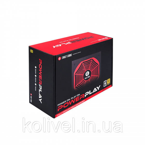БЖ 550W Chieftec Chieftronic PowerPlay GPU-550FC 140 mm, 80+ GOLD, Modular,Retail Box (GPU-550FC) Киев - изображение 5