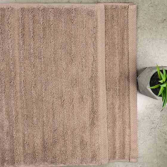 Рушник махровий GM Textile 50x90см Преміум якості Зеро Твіст 550г/м2 (Темно-Бежовий) Суми