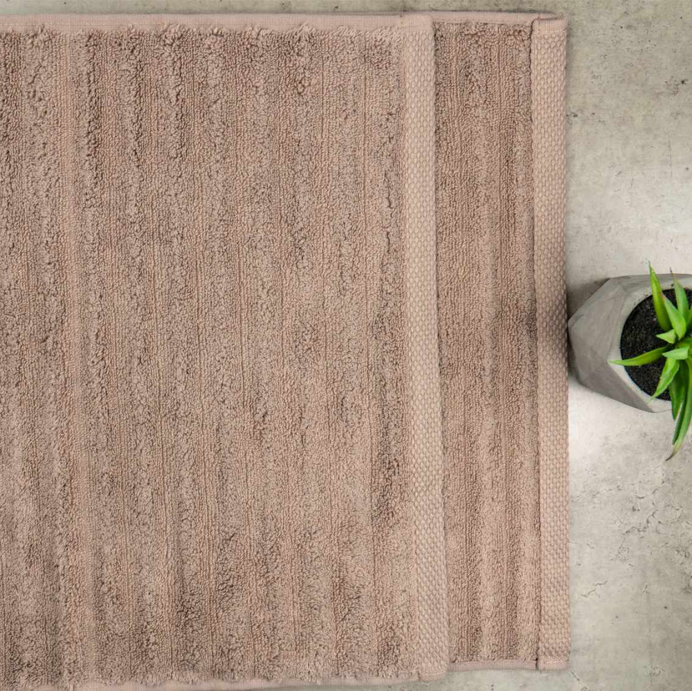 Рушник махровий GM Textile 50x90см Преміум якості Зеро Твіст 550г/м2 (Темно-Бежовий) Суми - фото 4