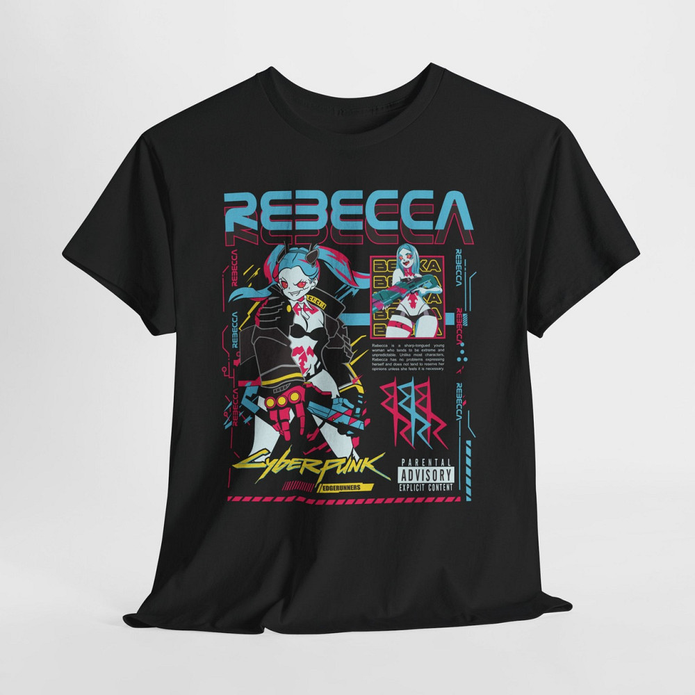 Футболка аниме Кйберпунк Ваифу Аниме Ретро оверсайз (S/M/L) Черний AnimeJ0663 Днепр - изображение 5