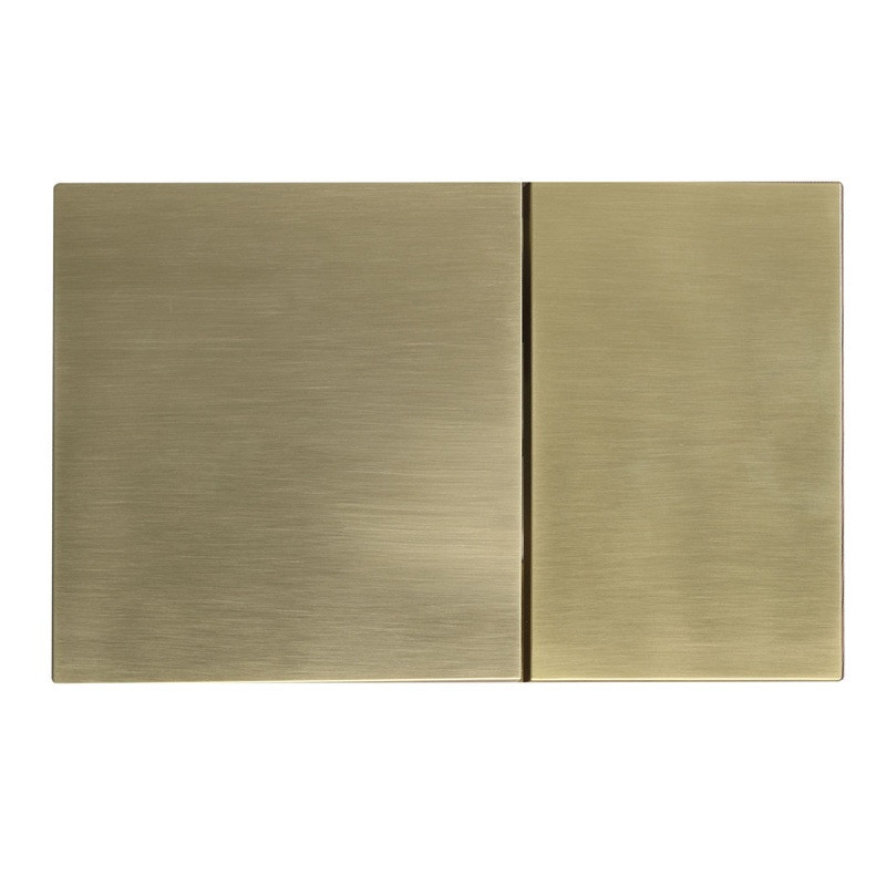 Панель змиву Koer KT-0610-12 240x160x32mmmm пластикова, кнопка квадратна (колір матове золото) (KR6137)   ( 26876 ) Харьков - изображение 4
