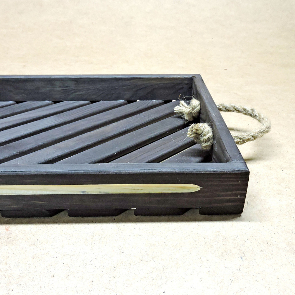 Піднос дерев'яний "Ломмел" графіт Миколаїв - фото 8