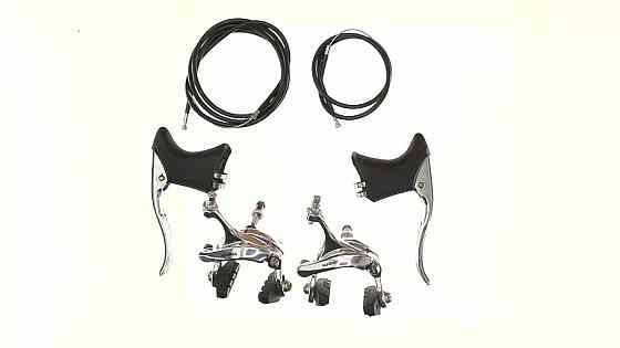 Гальмо велосипеда V-brake (хром, шосейне) (комплект, перед + зад) KL Мукачево