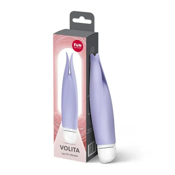 Вібратор з пелюстками Fun Factory VOLITA purple, компактний, дуже тихий, на батарейках Львів