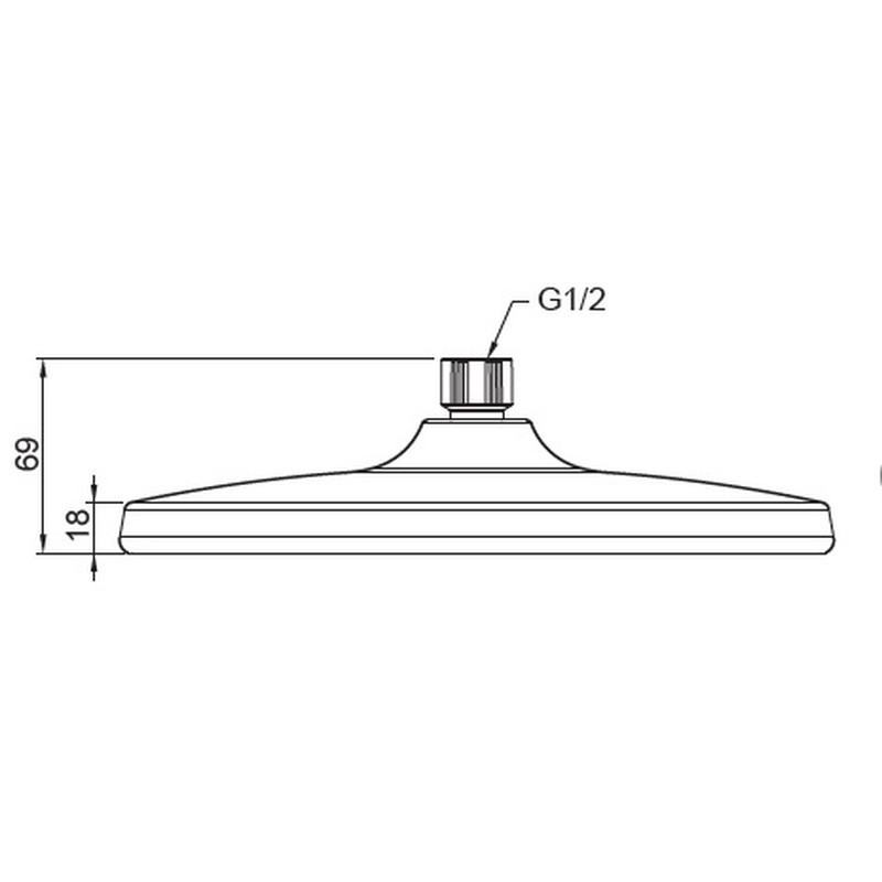 Лійка для душу стельова Koer KP-0401-05-OH 250мм   ( KR4982 ) 33882 Харків - фото 2