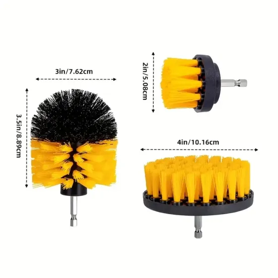 Набір нейлонових щіток для дрелі та дому, 3 шт Київ