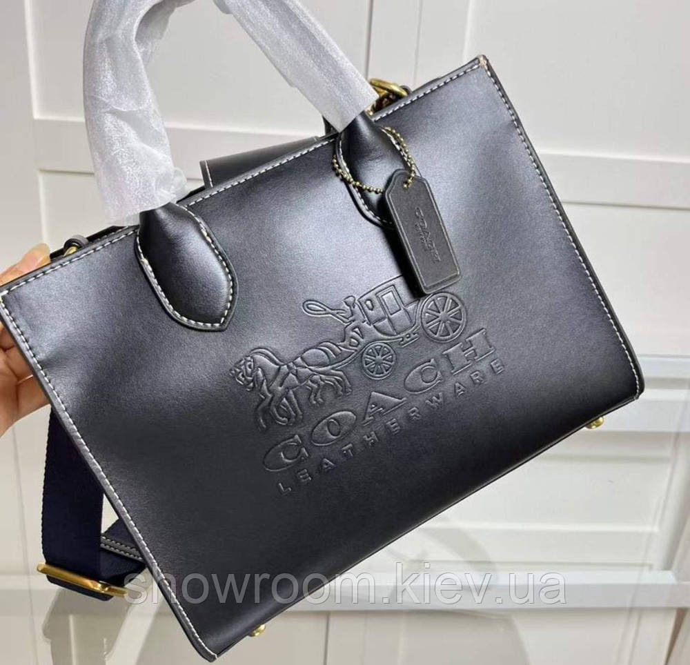 Жіноча сумка середніх розмірів Coach Ace чорна Київ - фото 2