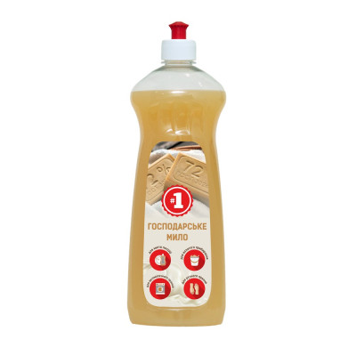 Гель для стирки #1 Мыло хозяйственное жидкое 1 кг (4820270631782) Винница - изображение 1