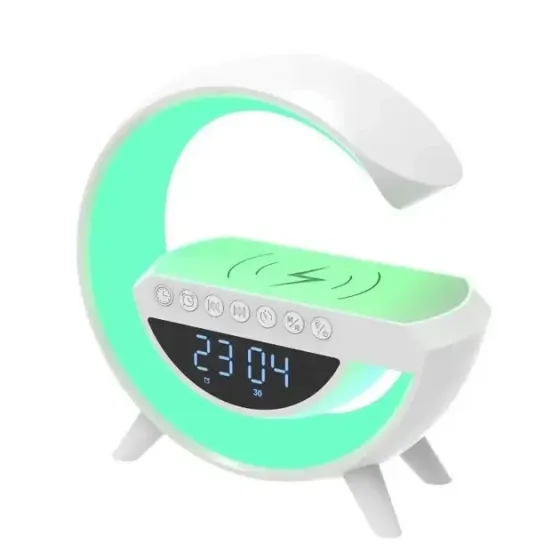 Настольная диодная лампа G-Smart BT-3401, RGB подсветка, Bluetooth, будильник, FM радио, беспроводна Киев