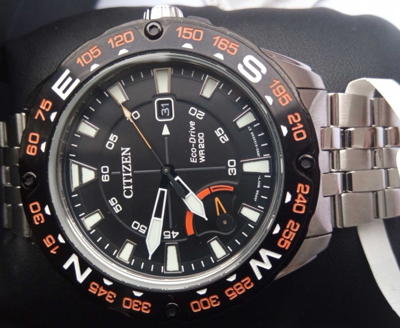 Японський 200-м спортивний годинник Citizen Eco-Drive AW7048-51E, Харків - фото 4