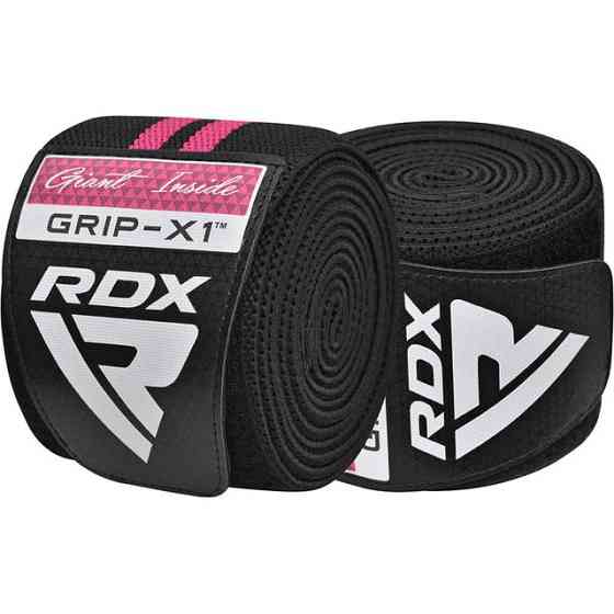 Бинти на коліна RDX GYM KNEE WRAP R11 BLACK/PINK Кам'янське
