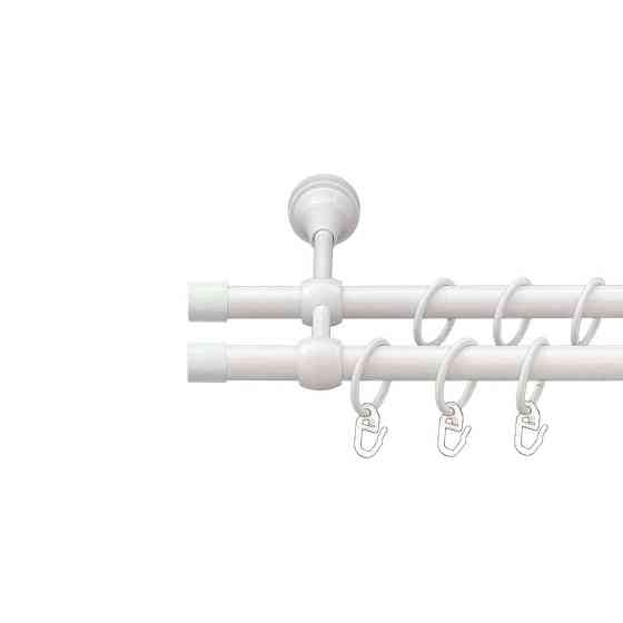 Карниз Orvit Заглушка металевий дворядний литий гладка труба кільце металеве Арктіс 16\16 мм 200 см Львов