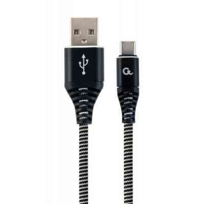 Дата кабель USB 2.0 AM to Type-C 2.0m Cablexpert (CC-USB2B-AMCM-2M-BW) Вінниця