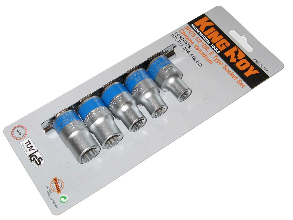 Набор головок 5пр. 1/2" "E" (наб.) Винница - изображение 1