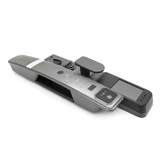 Розумний замок YOSO YO-H20 на АКБ 4200mA , Відбиток пальця/обличчя/код/карта/ключ/додаток ( врізна частина 6068) Матеріал алюміній Київ