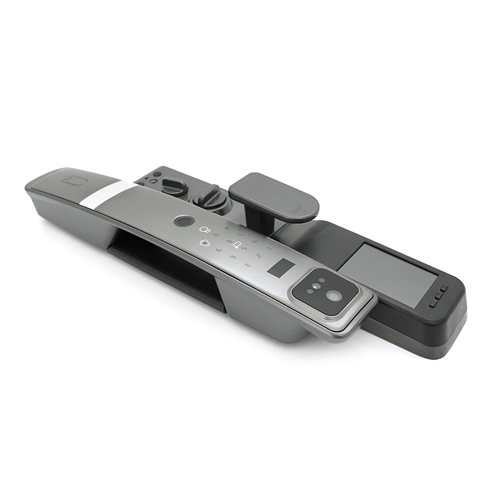 Розумний замок YOSO YO-H20 на АКБ 4200mA , Відбиток пальця/обличчя/код/карта/ключ/додаток ( врізна частина 6068) Матеріал алюміній Київ - фото 3