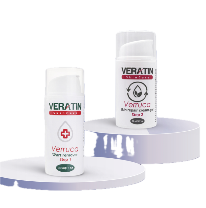 Набор: Крем от и после удаления бородавок и папиллом Verruca (Веррука) 2 флакона по 30 мл. Flosvita, Veratin Skin Care Харьков - изображение 1