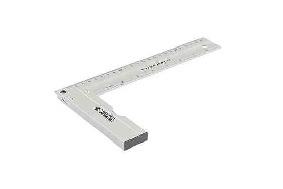 Кутник будівельний алюмінієвий MASTERTOOL 250 мм ручка Al з капсулою 0,5 мм/1м 30-4250 Коломия