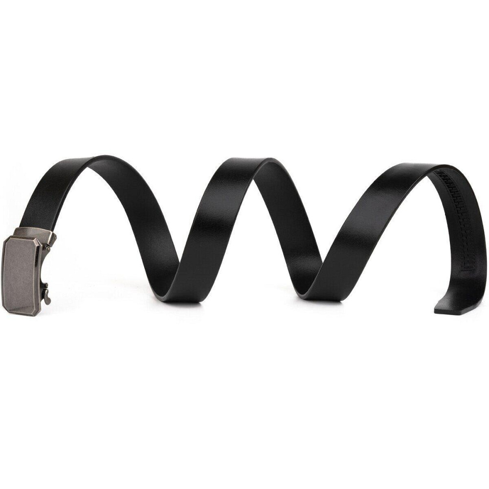 Ремень мужской c угловатой пряжкой Vintage 20274 Черный Киев - изображение 2