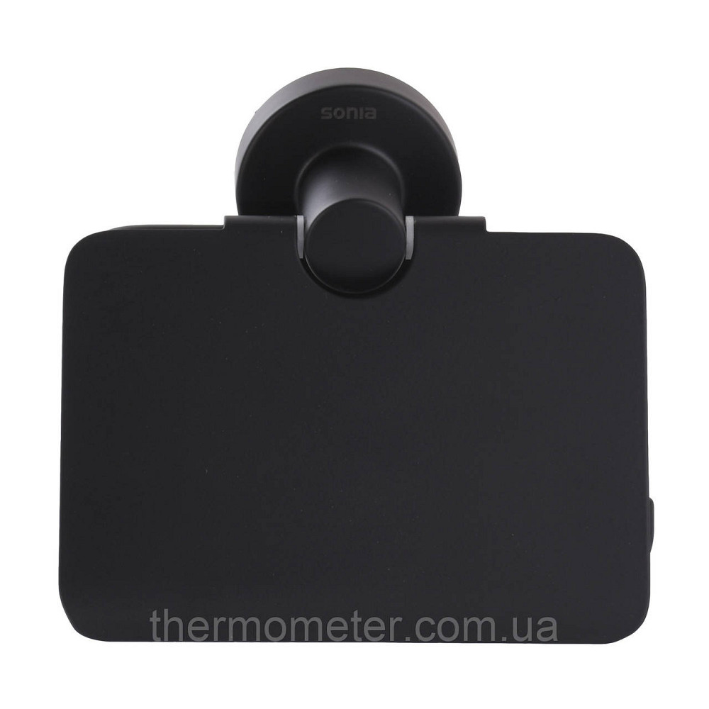 Тримач туалетного паперу з кришкою SONIA ASTRAL BLACK 185207 Київ - фото 2