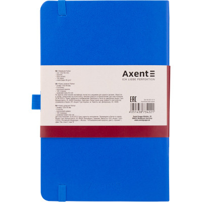Книга записна Axent Partner, 125x195 мм, 96 аркушів, клітинка, блакитна (8201-07-A) Вінниця - фото 3
