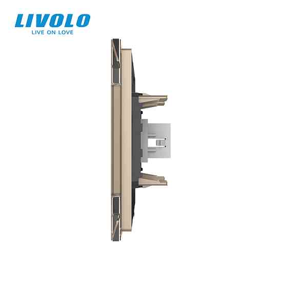 LIVOLO Розетка HDMI Livolo золото скло (VL-C7FCHD-1AP) Коломия
