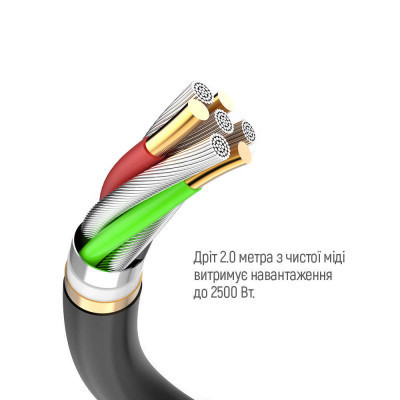 Сетевой фильтр питания ColorWay CW-CHE44PDB, 4 розетки/4USB 2M (CW-CHE44PDB) Винница - изображение 6