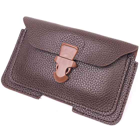 Чехол для телефону на пояс з еко-шкіри 21269 Vintage Коричневий Київ