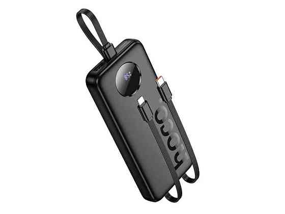 Power Bank 10000mAh J132 3A/1USB/QC3.0/22.5W дисплей (input PD18W) чорний ТМ HOCO Київ