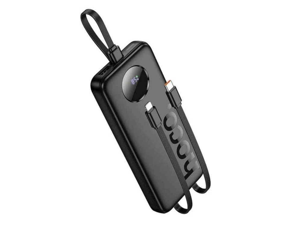 Power Bank 10000mAh J132 3A/1USB/QC3.0/22.5W дисплей (input PD18W) чорний ТМ HOCO Київ - фото 1