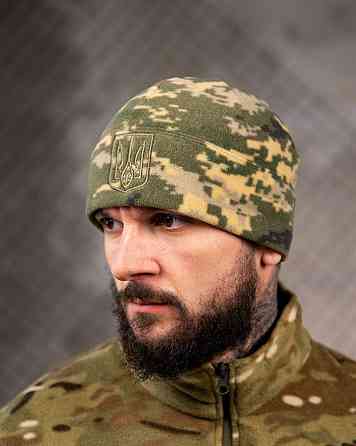 Флісова шапка Герб піксель ВТ7660 Київ