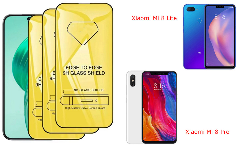 Захисне скло DefenzoGlass для Xiaomi Mi 8 Lite, Mi 8 Pro – подвійна міцність Київ - фото 3